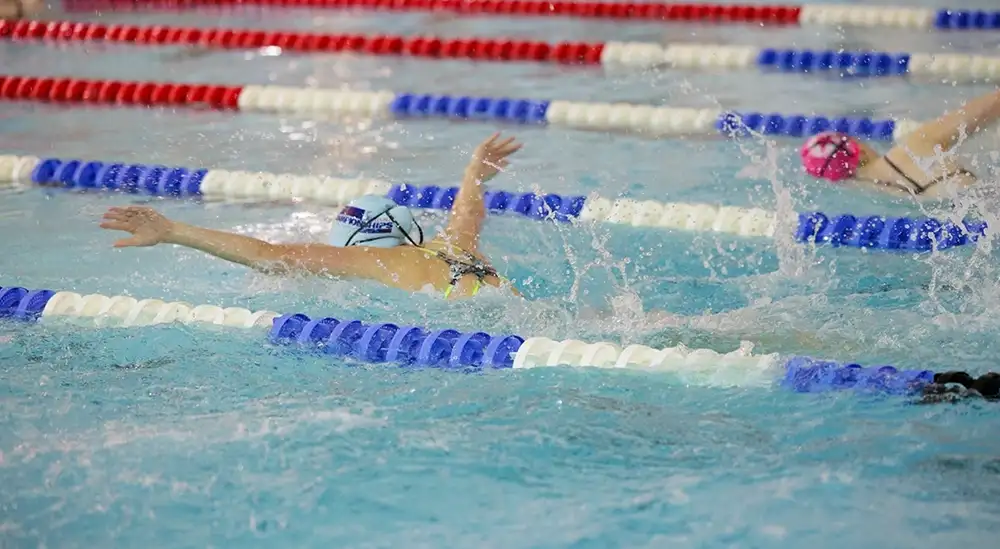 person doing swimming 