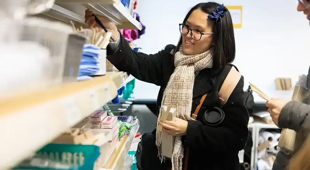 People at Creative Art shop
