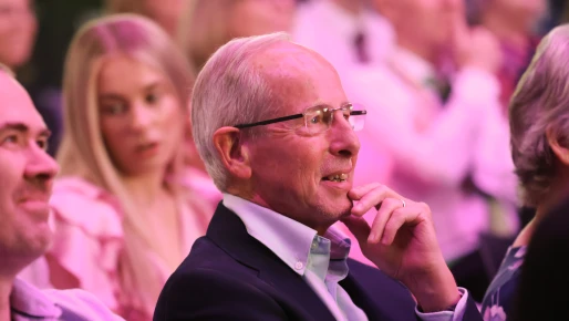 Images of person at awards 