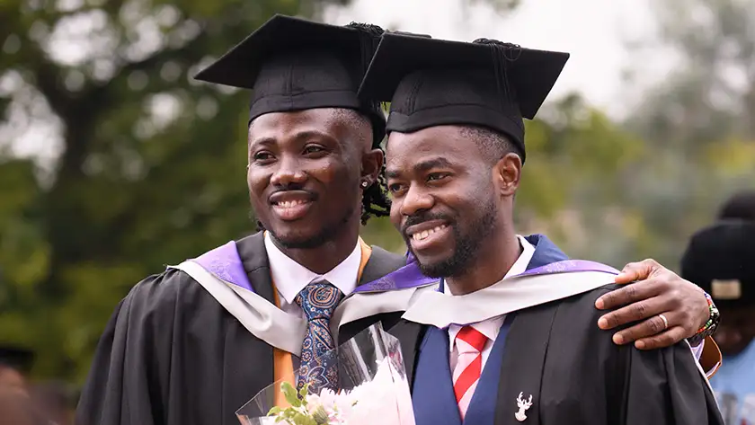 Students at graduation