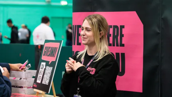 Herts SU member smiling