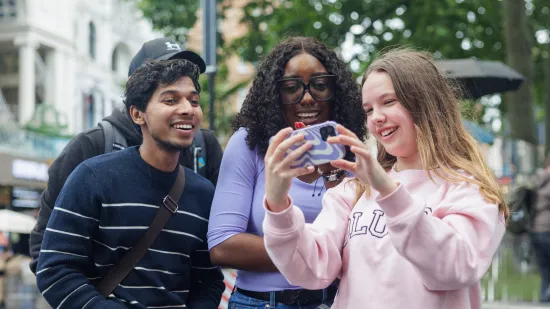 Students socialising
