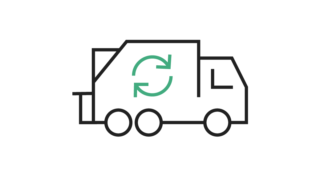 Lorry collection icon