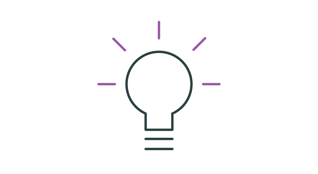 Icon of a lightbulb