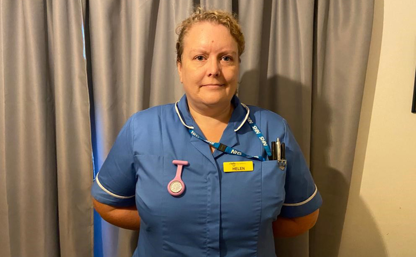 Helen Scholes in nursing uniform