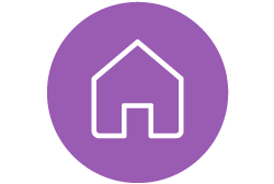 Icon showing a house