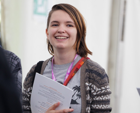 Female student smiling 
