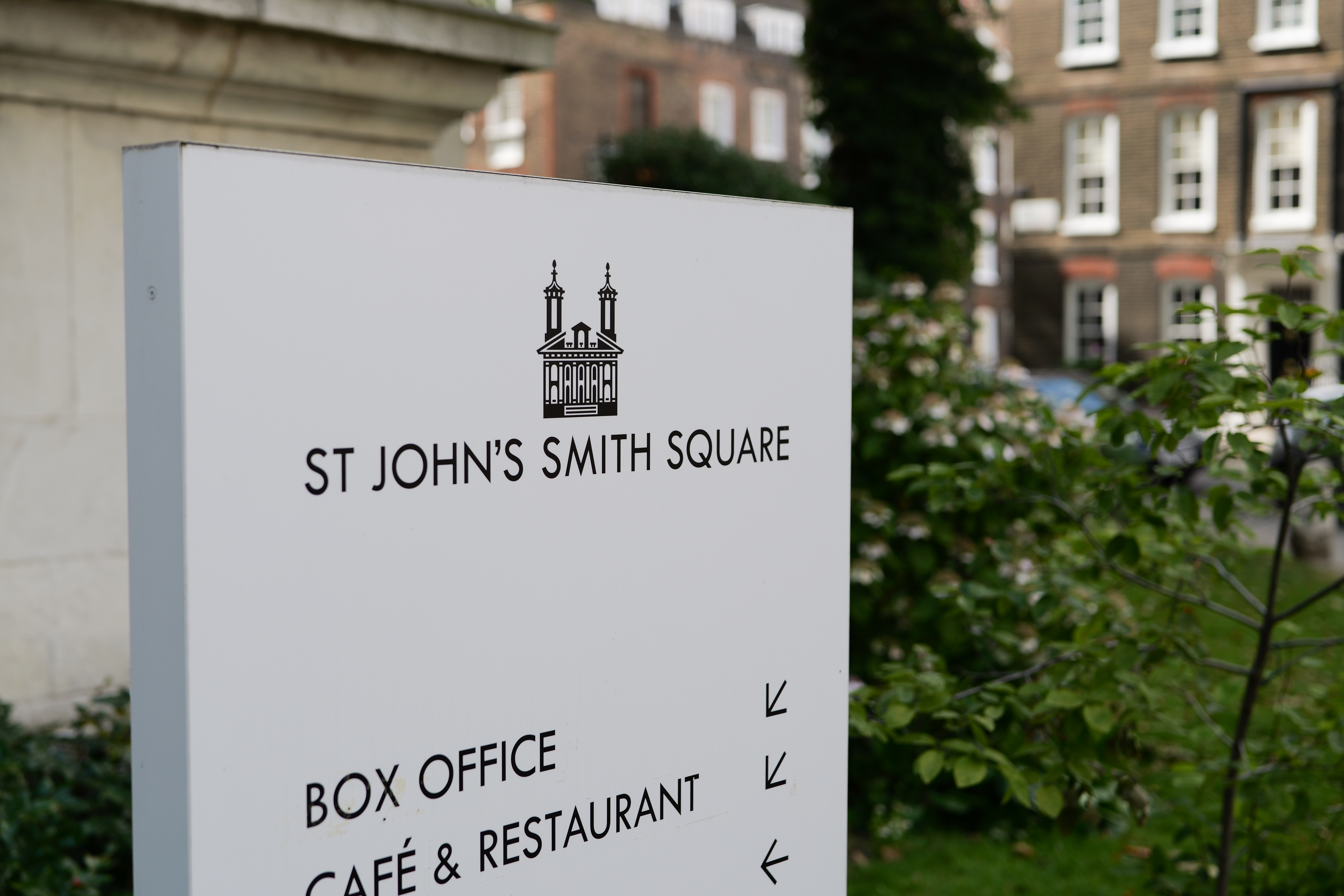 Sign for St John's Smith Square