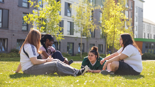 Image of students on College Lane
