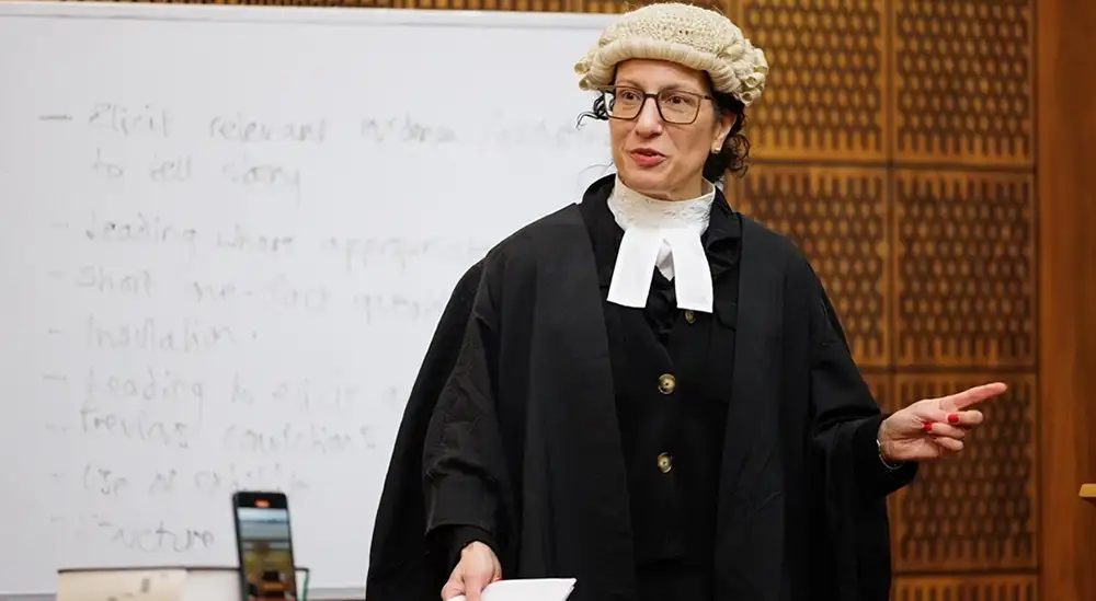 Mock court room 