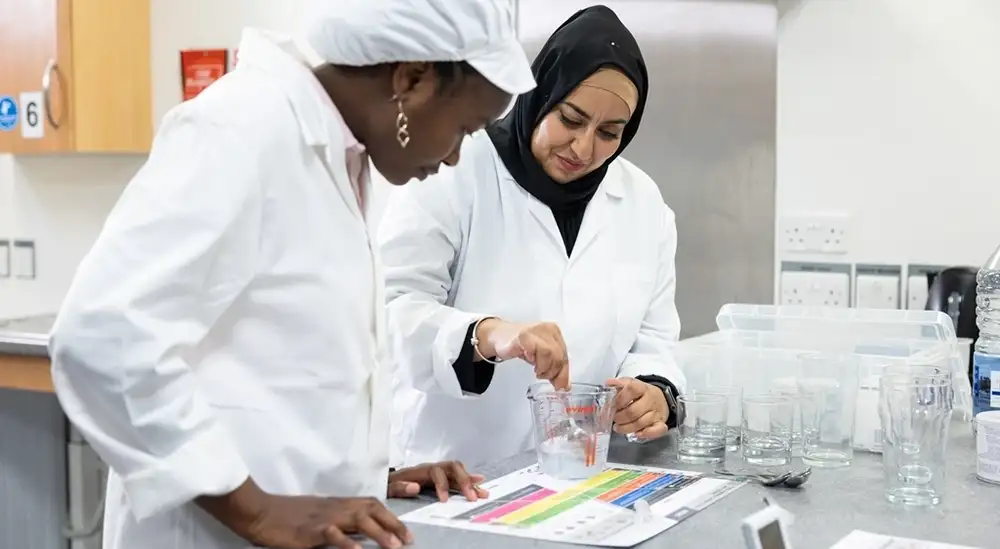 Students in lab