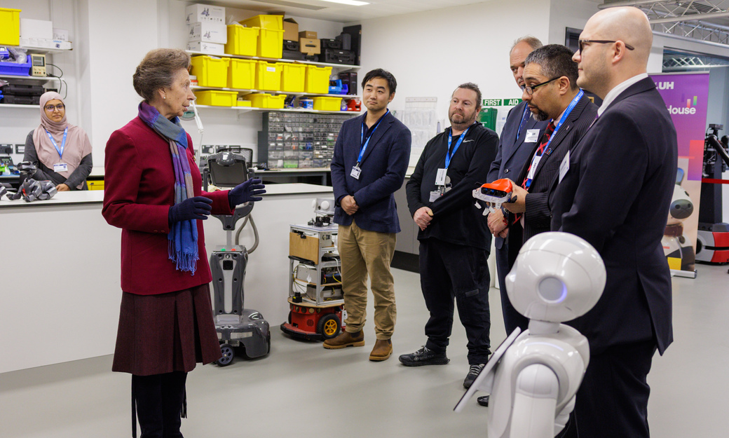 Princess Royal meeting lecturers in Specs