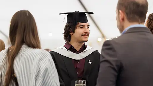 Students at graduation