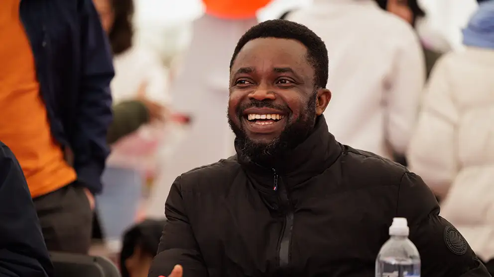 Person smiling 