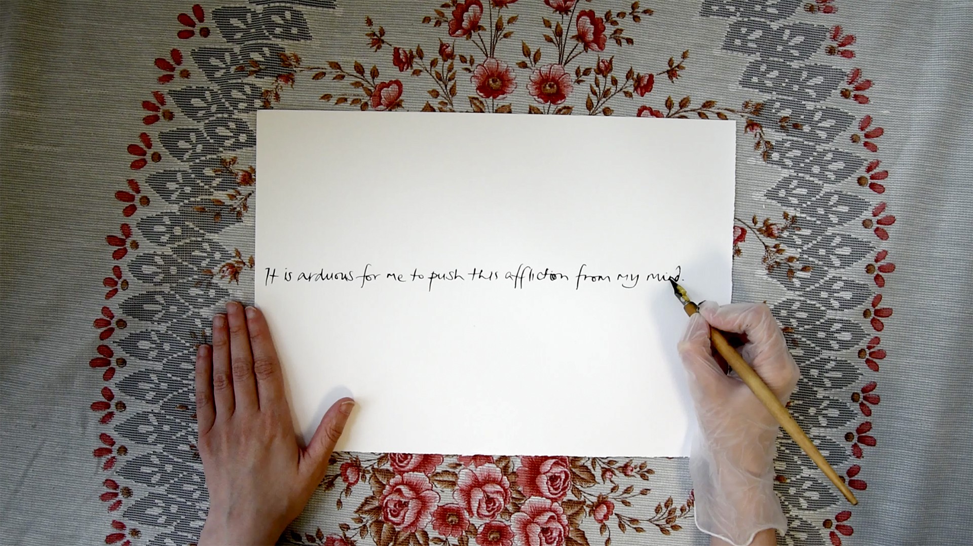 A hand written letter