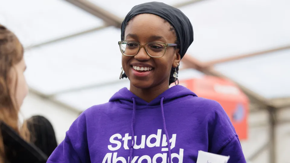Student smiling