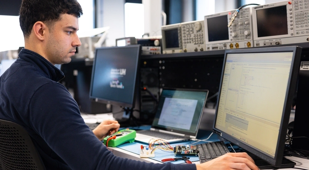Person using lab 