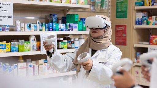 Female Pharmaceutical Science student in Lab