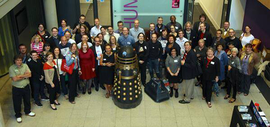 Doctor Who conference group shot