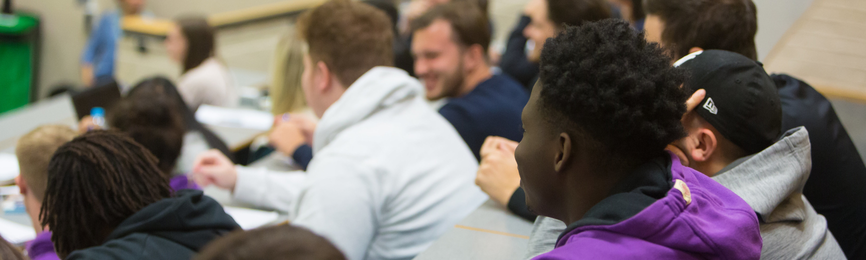 sports students sitting in a lecture 