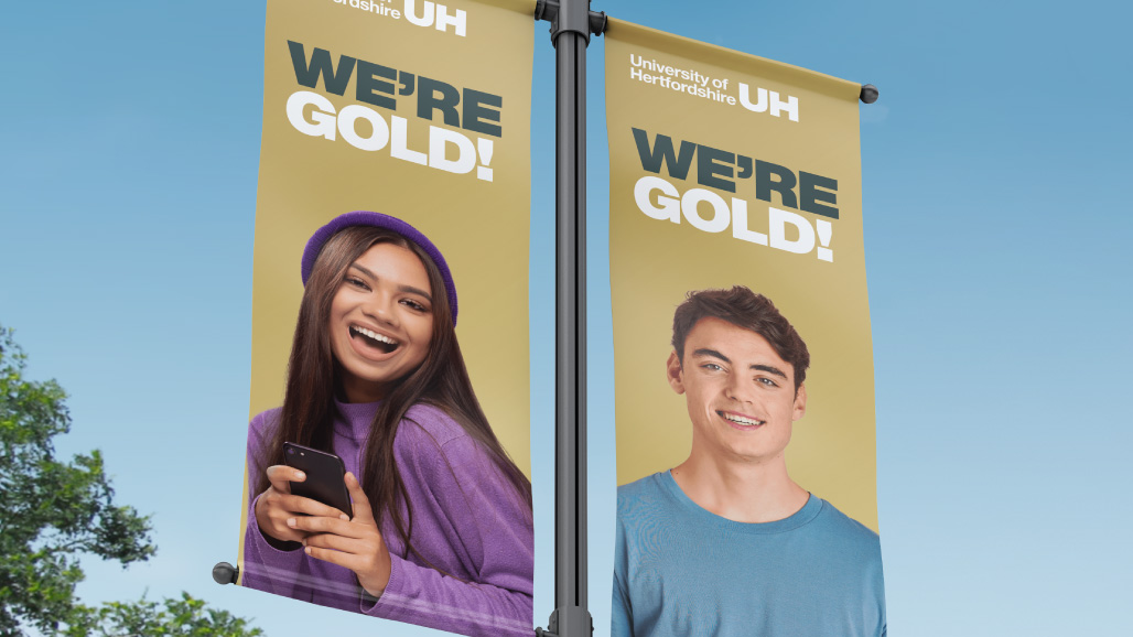 example of correct campus flag styling