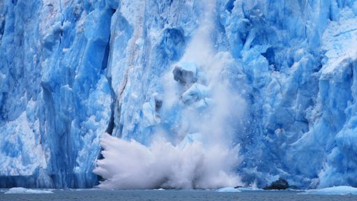 Falling glaciers