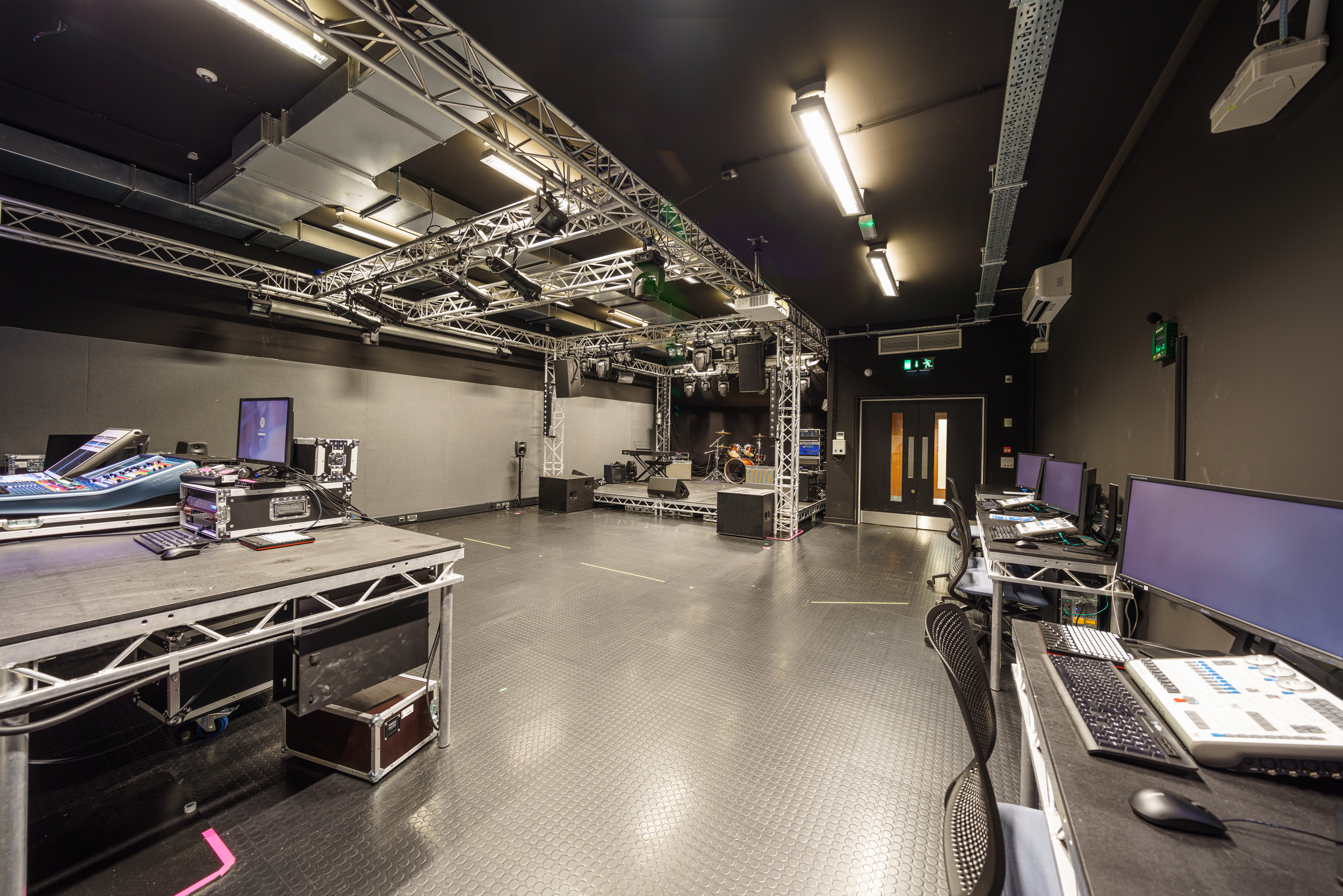 Live sound and lighting stage image