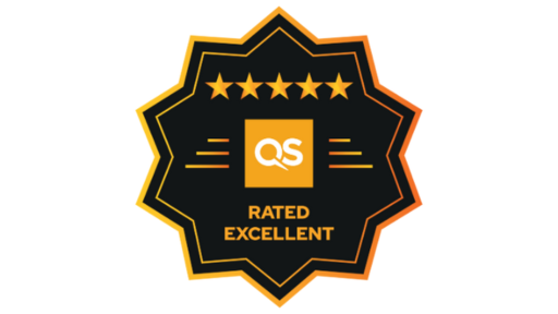 The QS Stars 5 Star logo on a white background