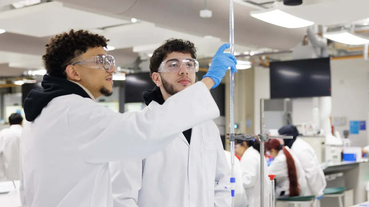 Students in lab