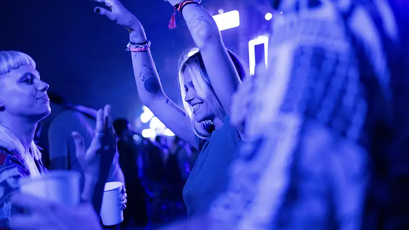 People dancing in a club