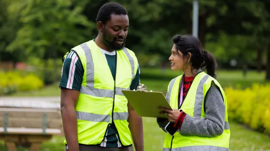 Students volunteering