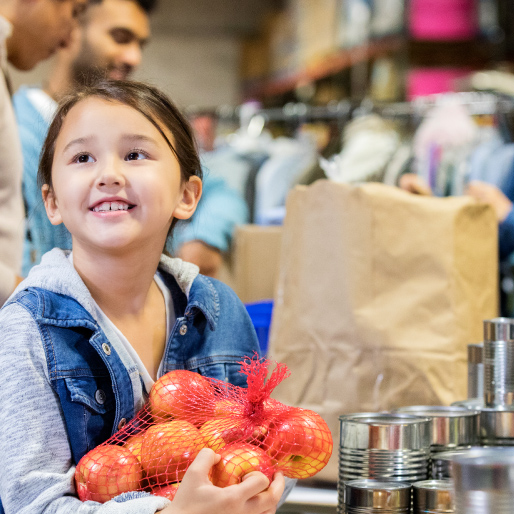 Child with food