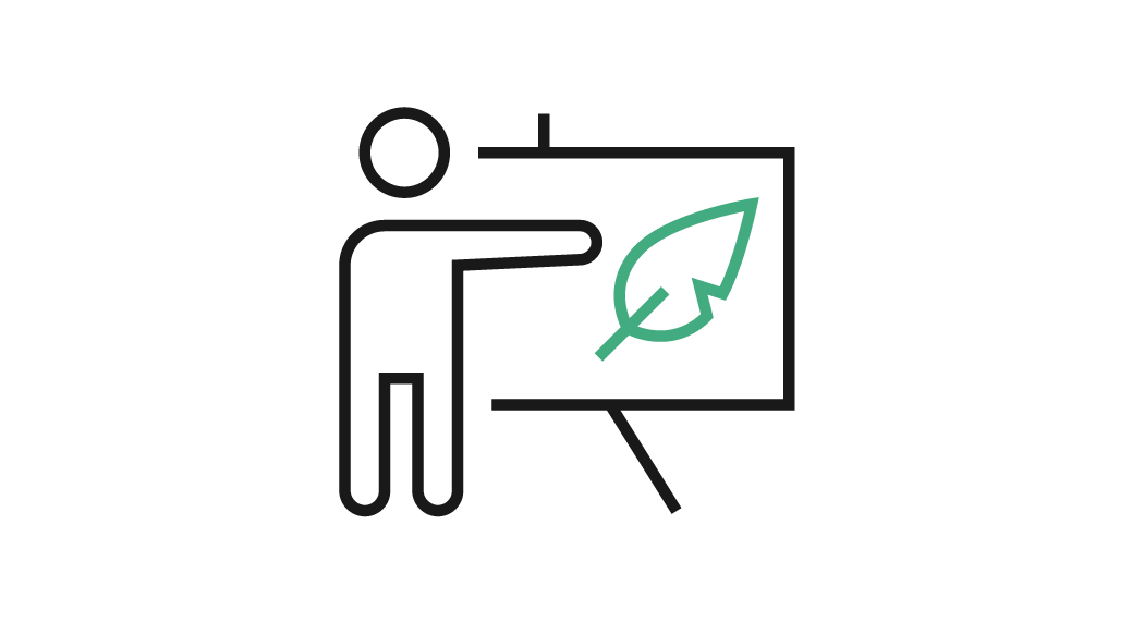 Carbon literacy training icon