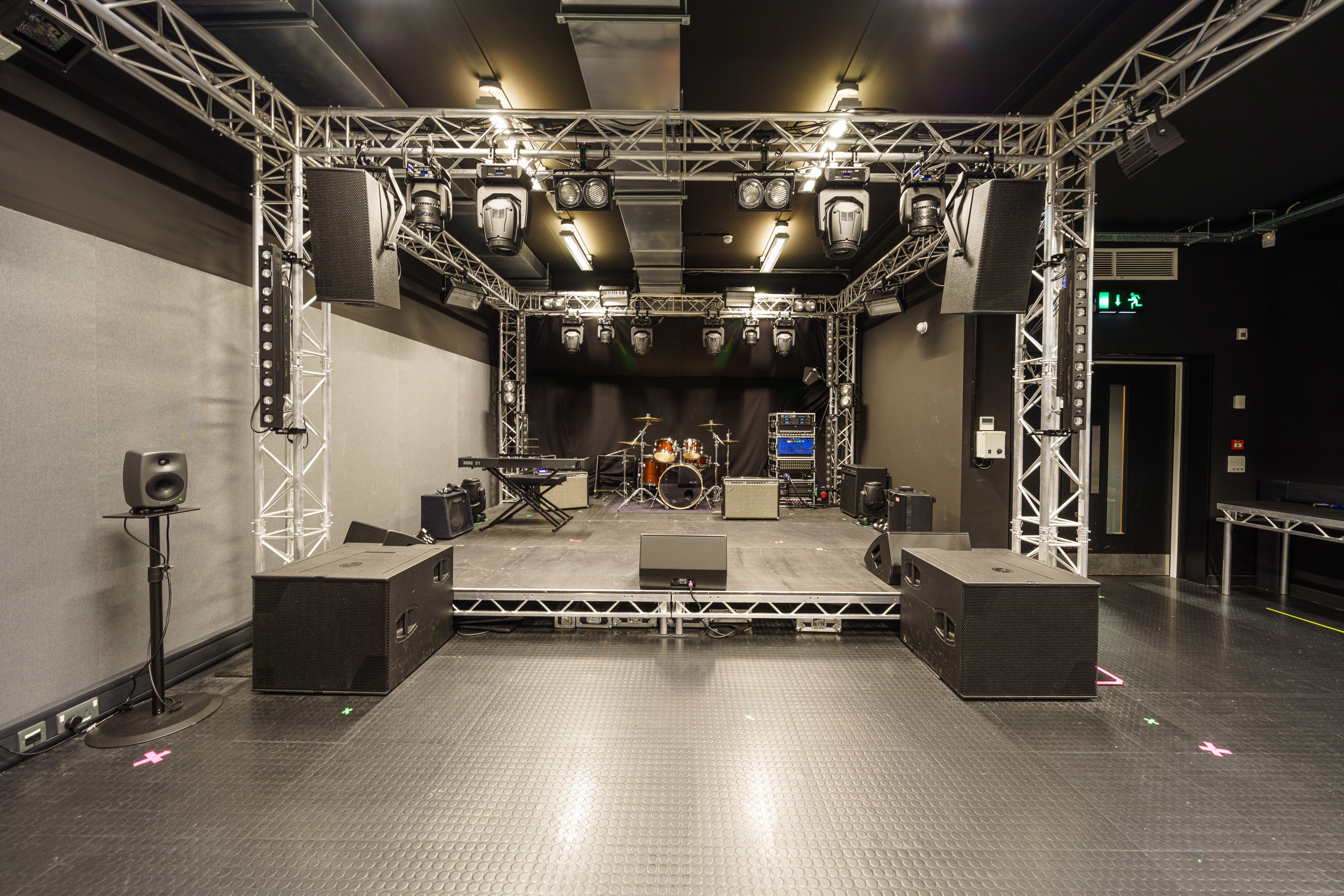 Live sound and lighting stage image