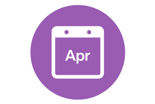 Image of April calendar date