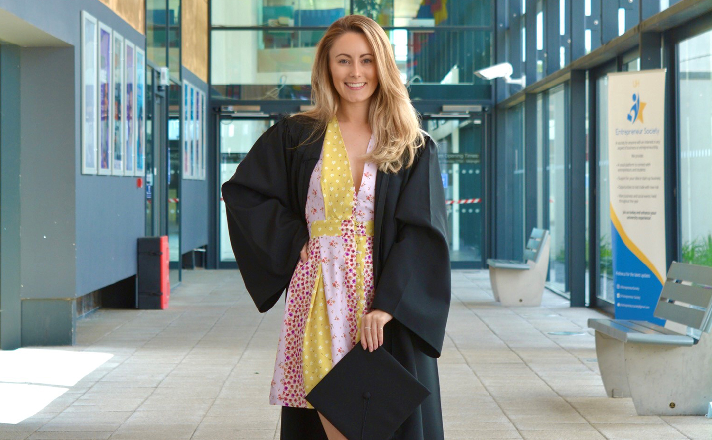 Jorja Holmes at graduation