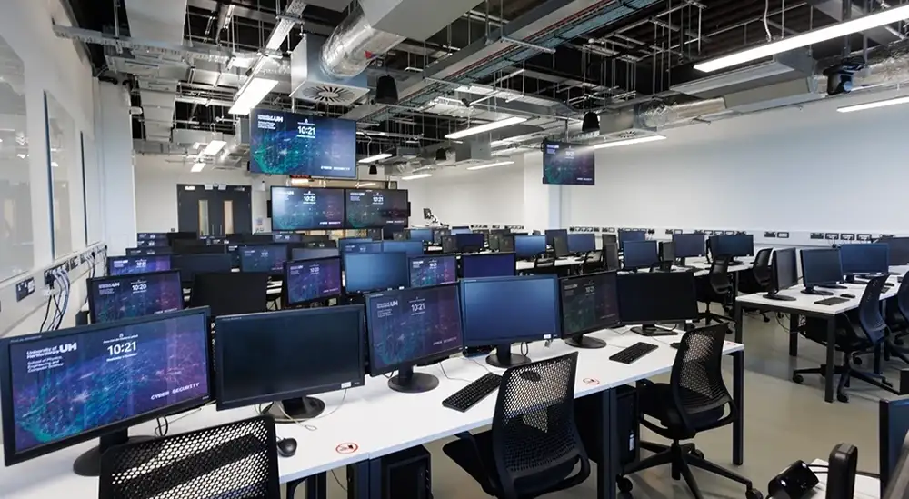 A room full of computers
