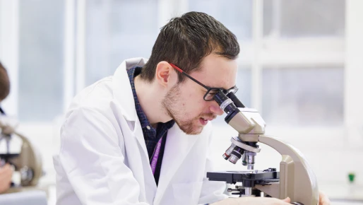 Student in Lab 