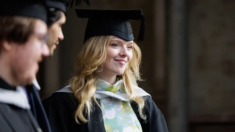 Students at graduation