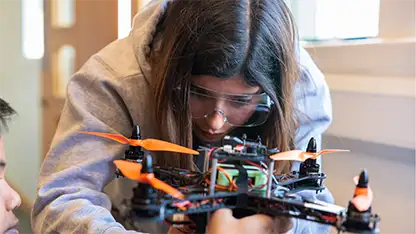 Students building drone thumbnail