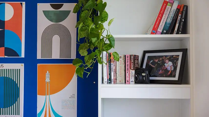 Shelf with items on there