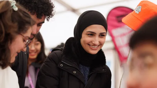 Student smiling