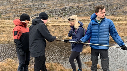 geography trip working together