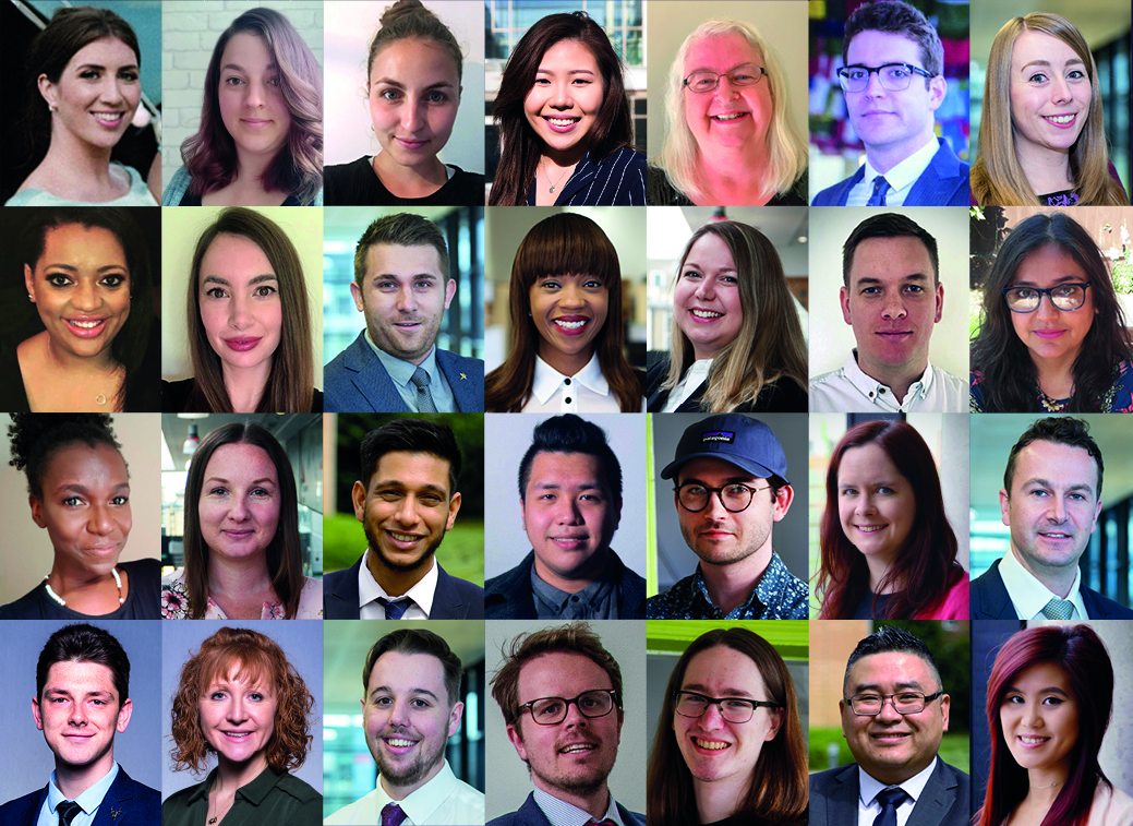 International team collage