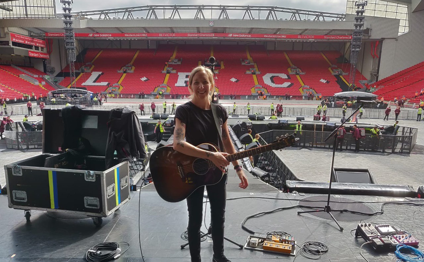 Claire Murphy at Anfield