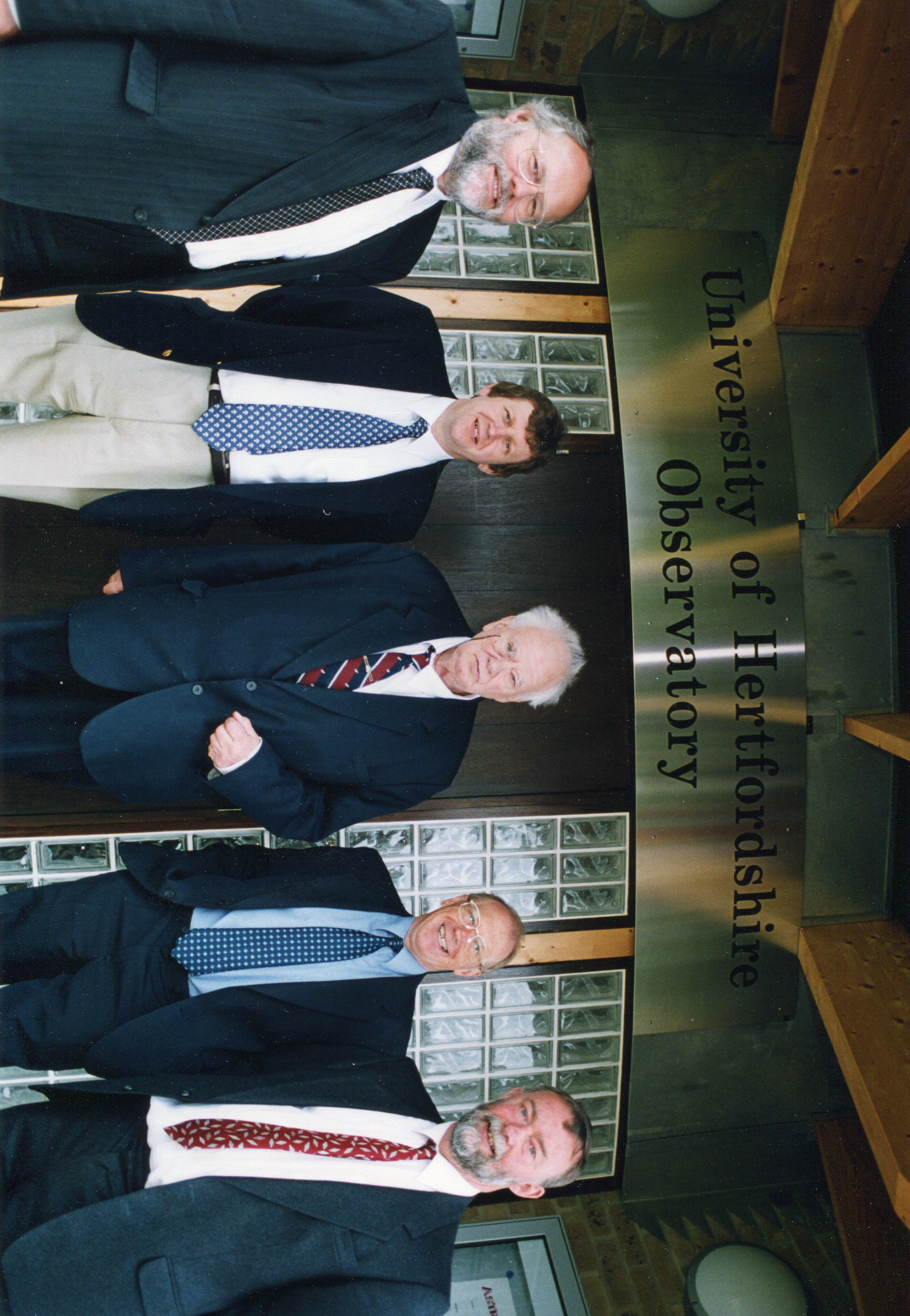 Patrick Moore opening the University Observatory Control Building in 2000, named in his honour.