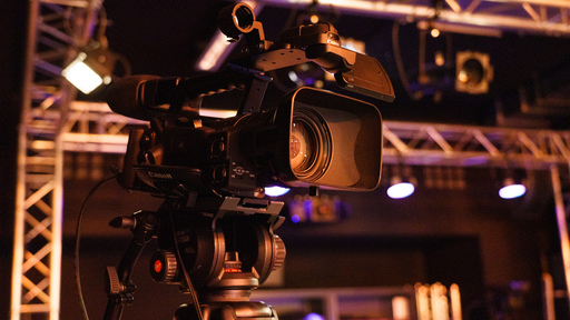 camera in a film studio