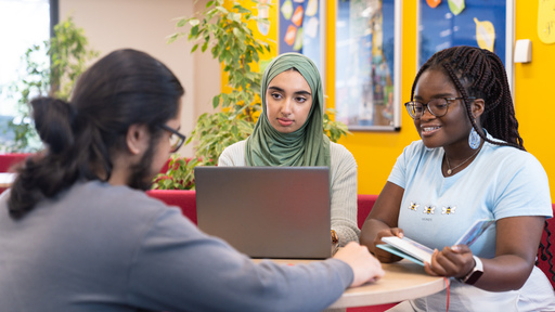 Group of students talking