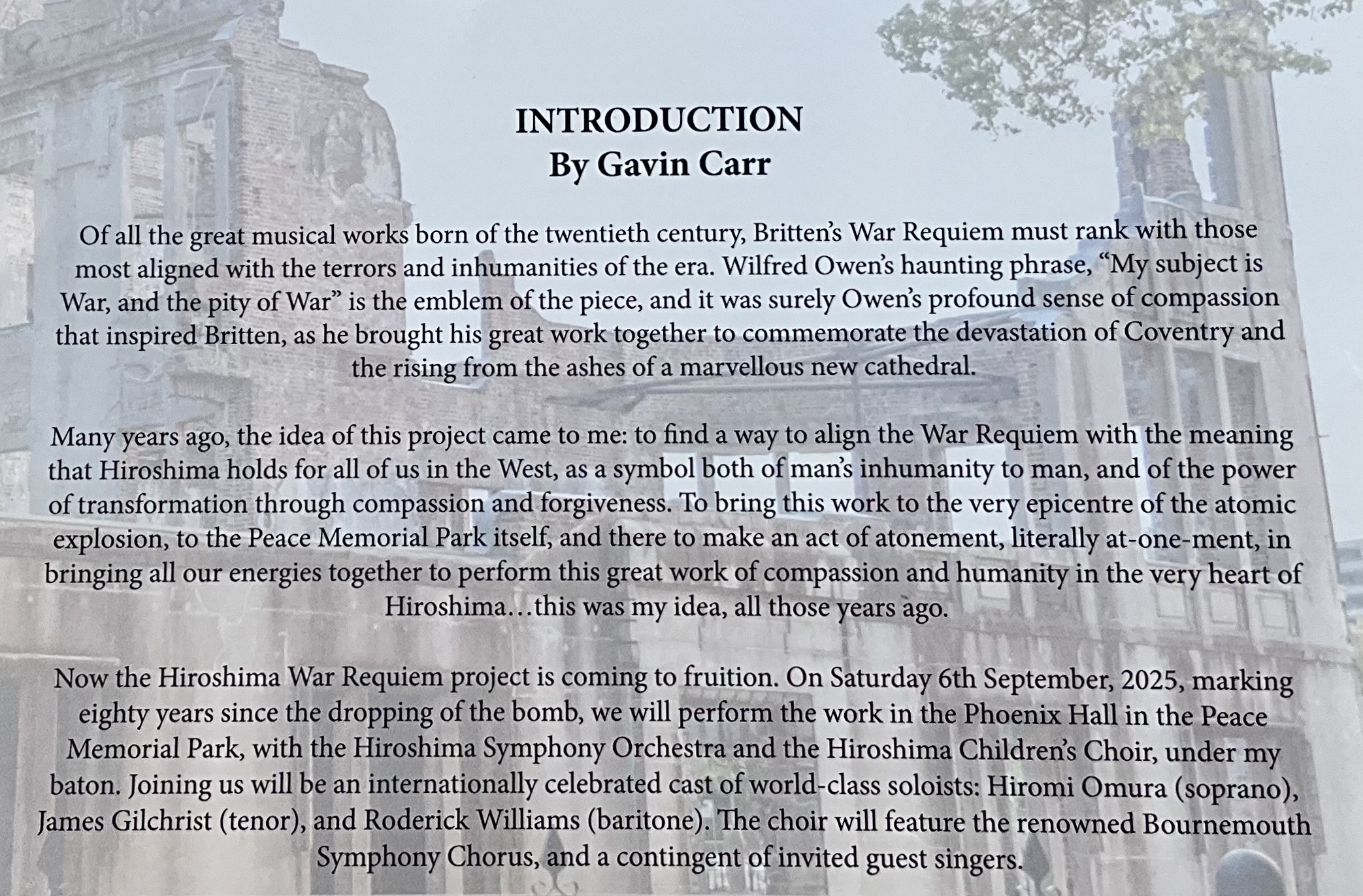Outdoor plaque with text 