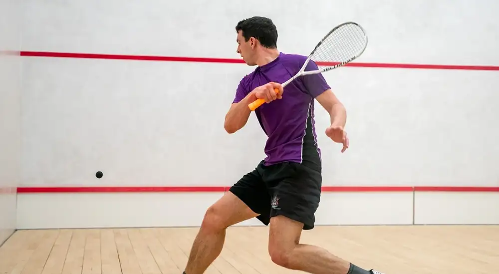Person playing Squash 